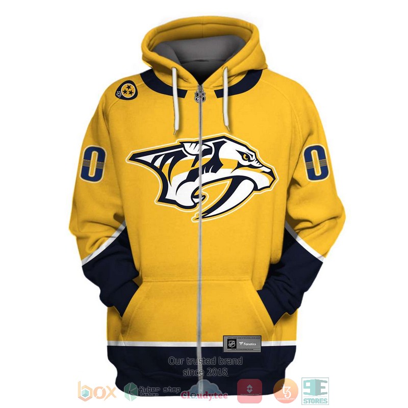 Personalized_NHL_Nashville_Predators_custom_yellow_3D_shirt_hoodie_1
