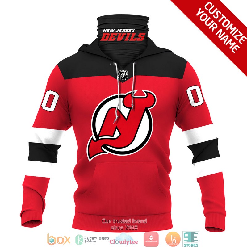 Personalized_NHL_New_Jersey_Devils_Red_3d_hoodie_mask_1