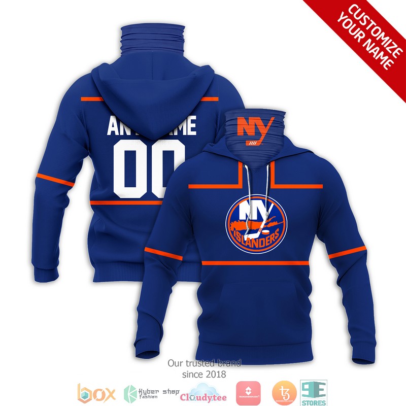 Personalized_NHL_New_York_Islanders_Blue_orange_line_3d_hoodie_mask