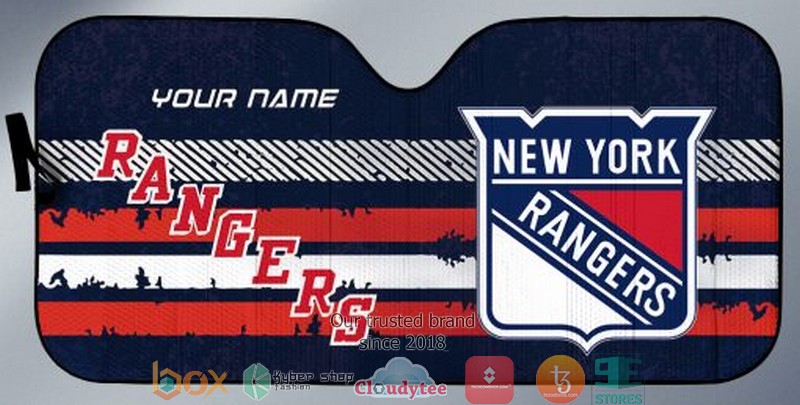 Personalized_NHL_New_York_Rangers_Car_Sunshade_1