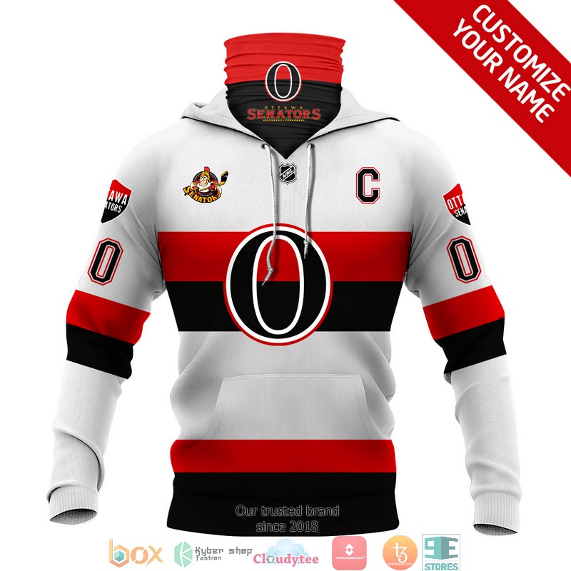 Personalized_NHL_Ottawa_Senators_C_White_3d_hoodie_mask_1