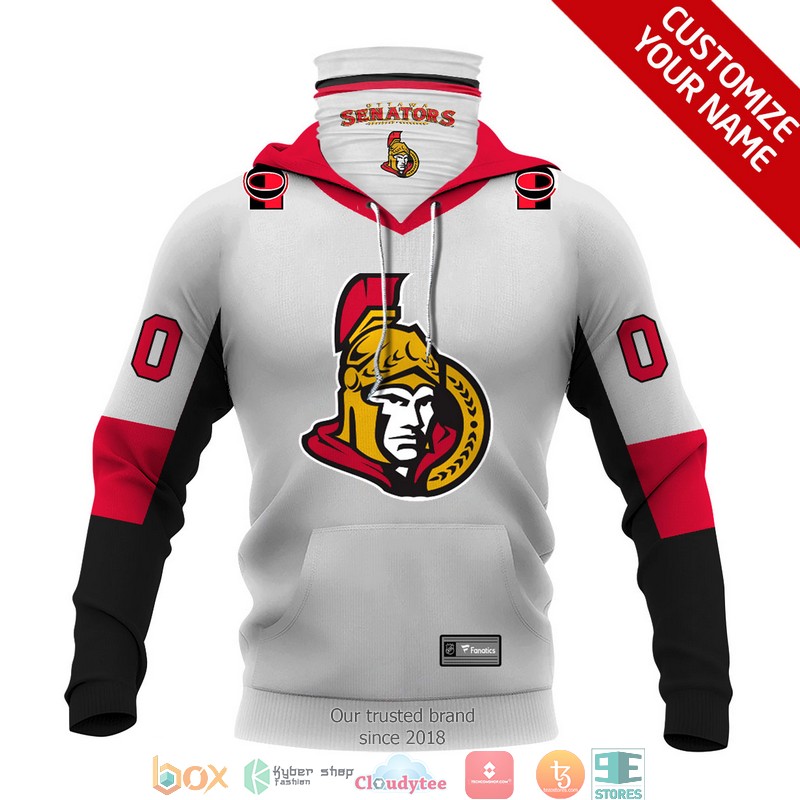 Personalized_NHL_Ottawa_Senators_White_3d_hoodie_mask_1