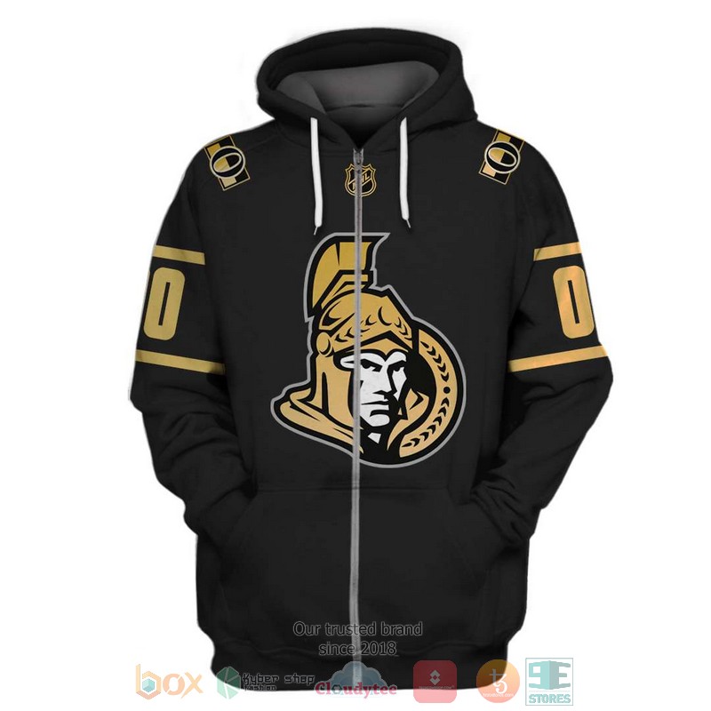 Personalized_NHL_Ottawa_Senators_black_yellow_custom_3D_shirt_hoodie_1