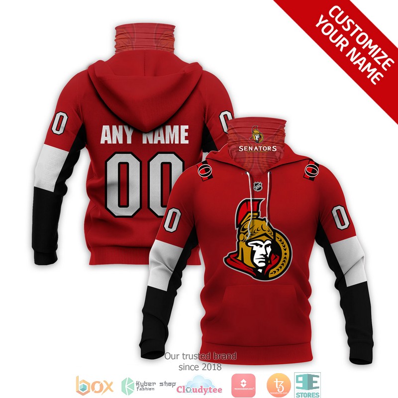 Personalized_NHL_Ottawa_Senators_red_3d_hoodie_mask