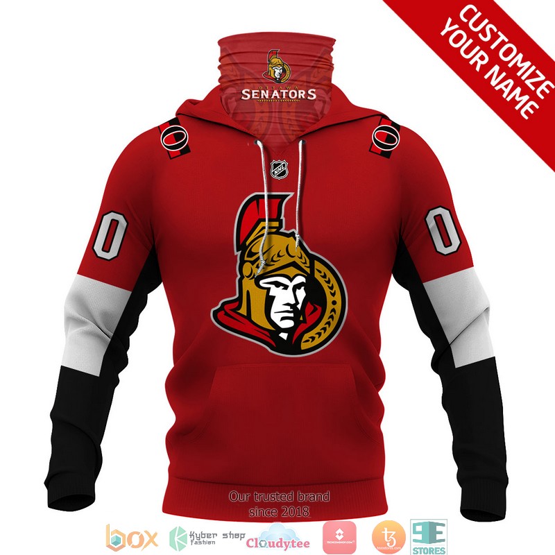 Personalized_NHL_Ottawa_Senators_red_3d_hoodie_mask_1