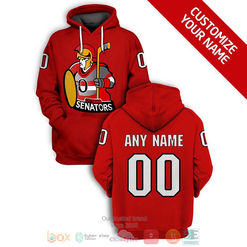 Personalized_NHL_Ottawa_Senators_red_custom_3D_shirt_hoodie