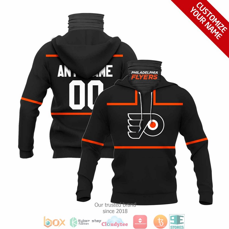 Personalized_NHL_Philadelphia_Flyers_Black_Orange_line_3d_hoodie_mask
