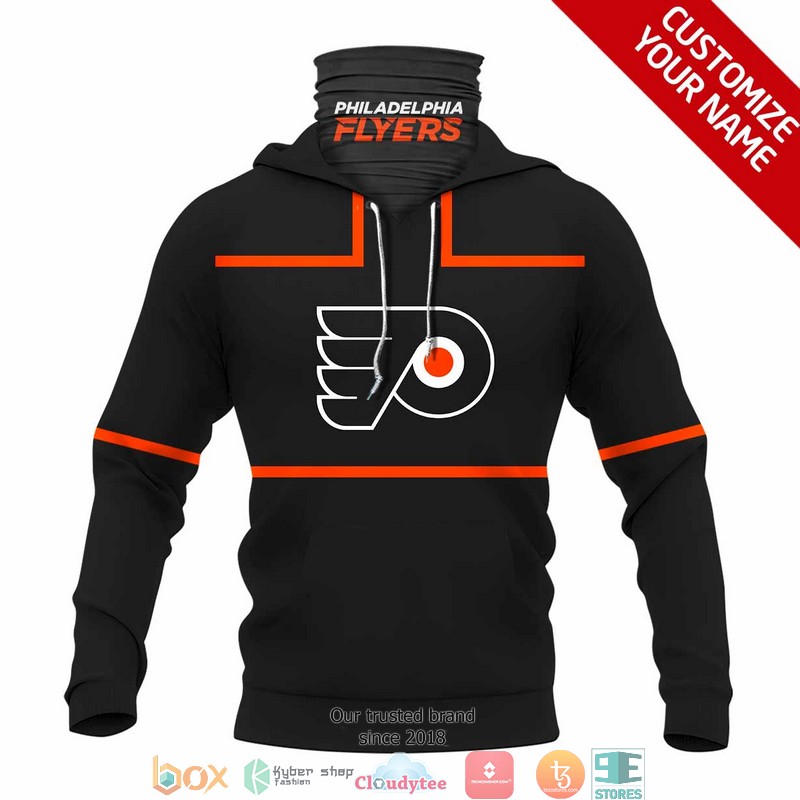 Personalized_NHL_Philadelphia_Flyers_Black_Orange_line_3d_hoodie_mask_1