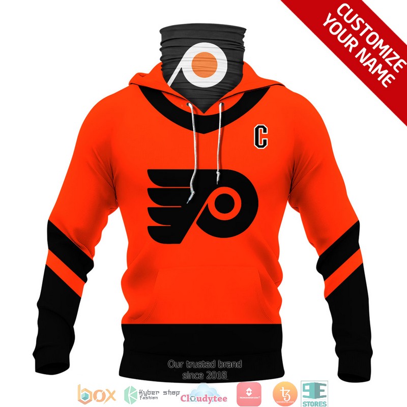Personalized_NHL_Philadelphia_Flyers_Orange_Black_3d_hoodie_mask_1