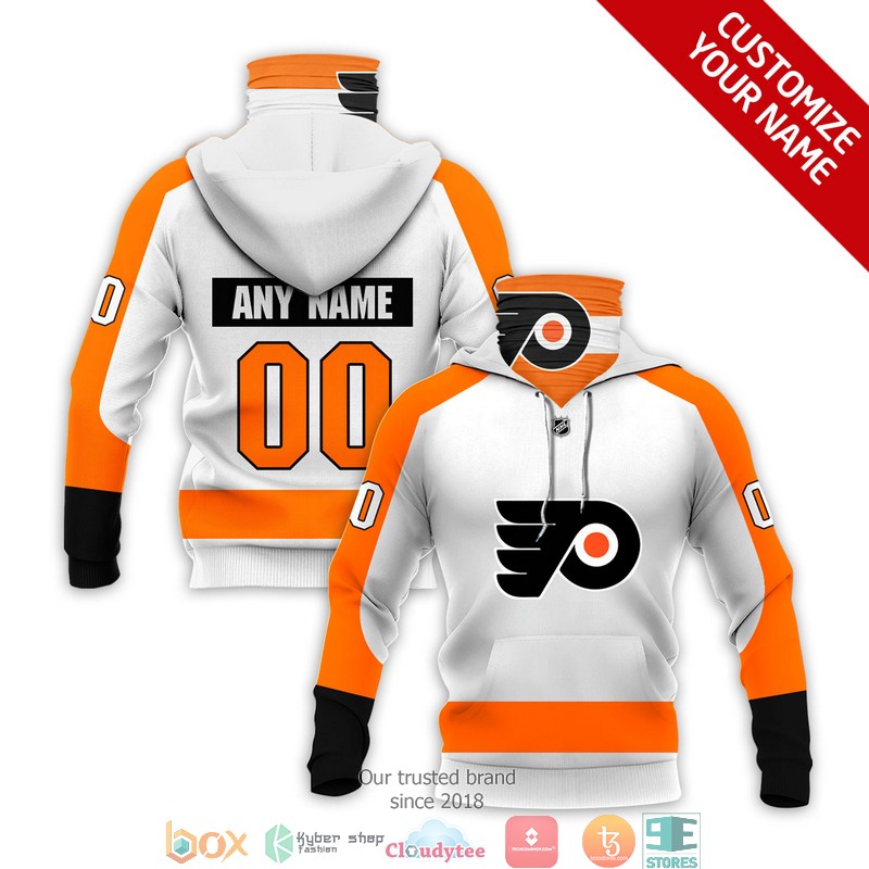Personalized_NHL_Philadelphia_Flyers_Orange_White_3d_hoodie_mask