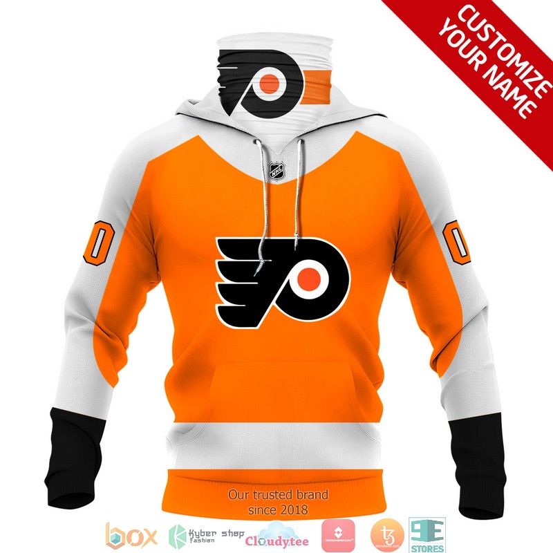 Personalized_NHL_Philadelphia_Flyers_White_Orange_3d_hoodie_mask_1