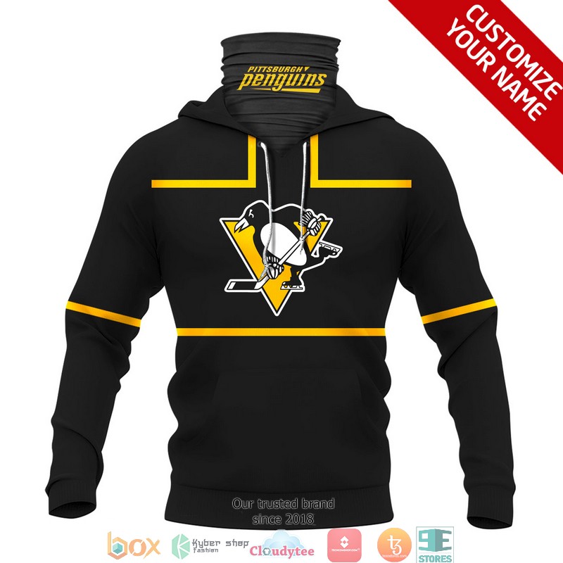 Personalized_NHL_Pittsburgh_Penguins_Black_Yellow_3d_hoodie_mask