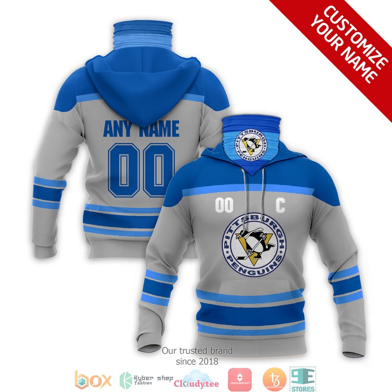 Personalized_NHL_Pittsburgh_Penguins_Blue_Grey_3d_hoodie_mask