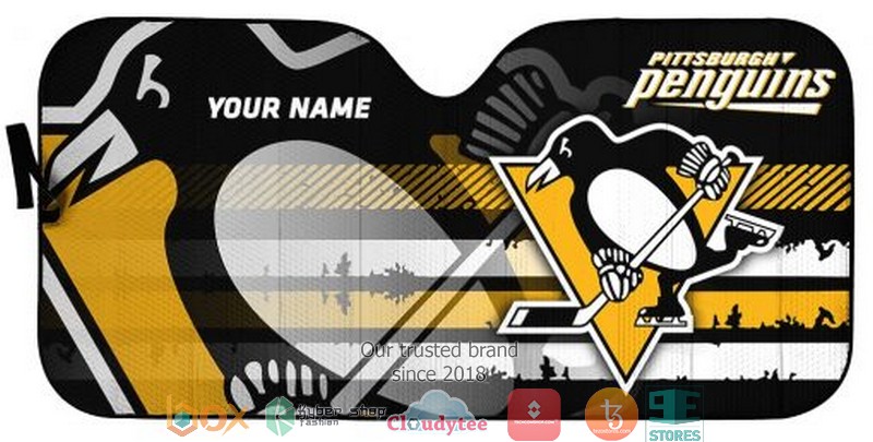 Personalized_NHL_Pittsburgh_Penguins_Car_Sunshade_1