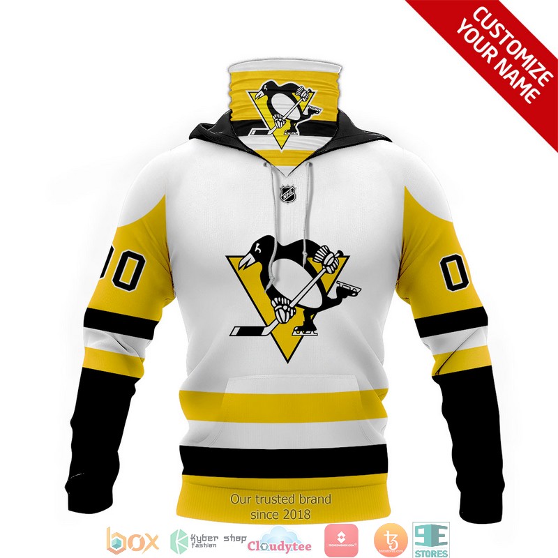 Personalized_NHL_Pittsburgh_Penguins_White_Yellow_3d_hoodie_mask_1