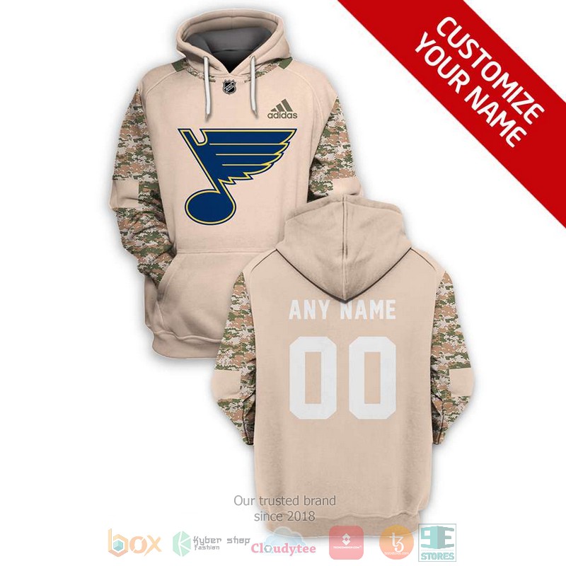 Personalized_NHL_St_Louis_Blues_Adidas_khaki_camo_custom_3D_shirt_hoodie
