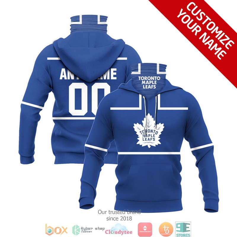 Personalized_NHL_Toronto_Maple_Leafs_blue_white_line_3d_hoodie_mask