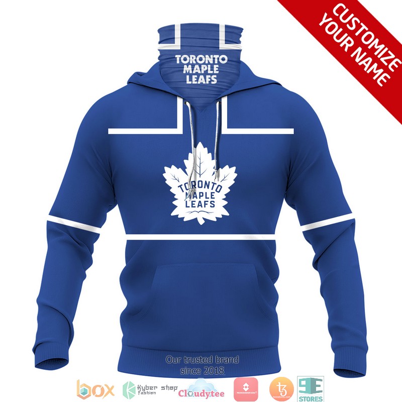 Personalized_NHL_Toronto_Maple_Leafs_blue_white_line_3d_hoodie_mask_1