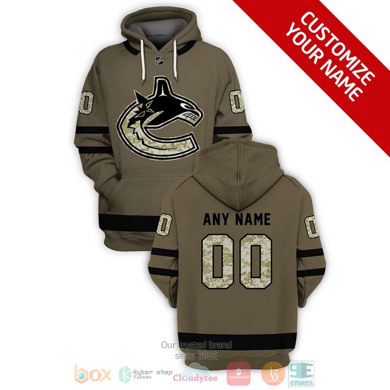 Personalized_NHL_Vancouver_Canucks_custom_green_camo_3D_shirt_hoodie