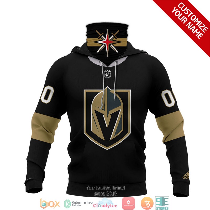 Personalized_NHL_Vegas_Golden_Knights_Black_Brown_3d_hoodie_mask_1