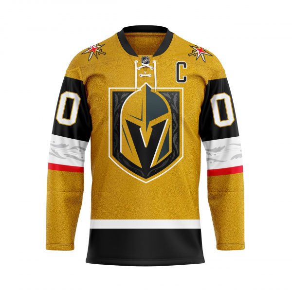 Personalized_NHL_Vegas_Golden_Knights_Yellow_Hockey_Jersey