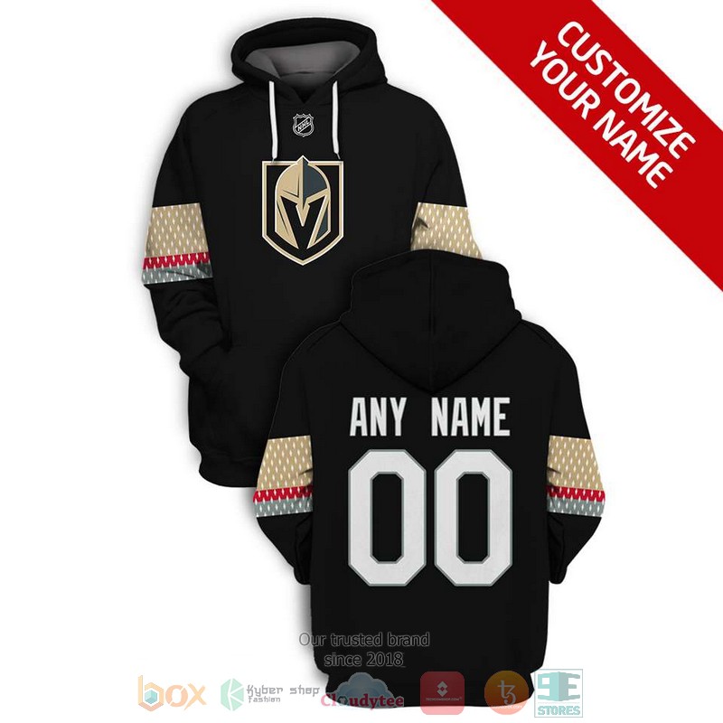 Personalized_NHL_Vegas_Golden_Knights_black_custom_3D_shirt_hoodie