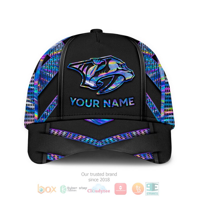 Personalized_Nashville_Predators_NHL_custom_black_cap