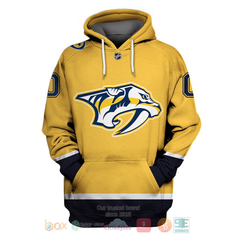Personalized_Nashville_Predators_NHL_custom_yellow_black_3D_shirt_hoodie_1