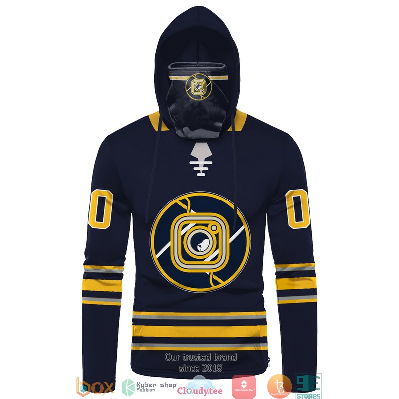 Personalized_National_Hockey_League_Team_Blue_Navy_Yellow_3d_hoodie_mask_1