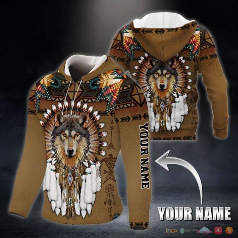 Personalized_Native_Wolf_American_3d_over_printed_hoodie