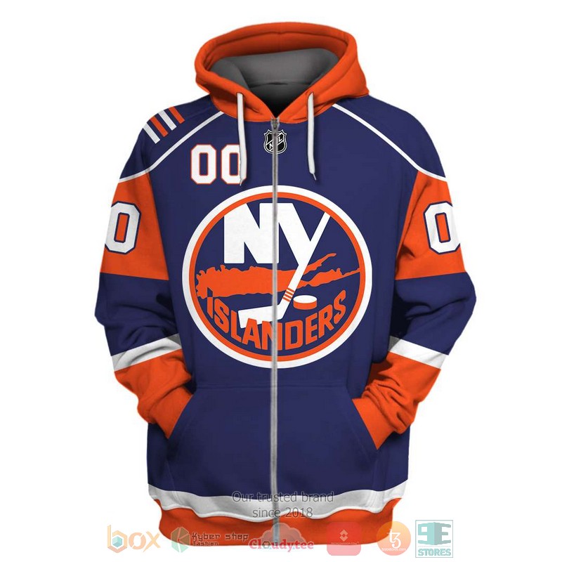 Personalized_New_York_Islanders_NHL_blue_orange_custom_3D_shirt_hoodie_1