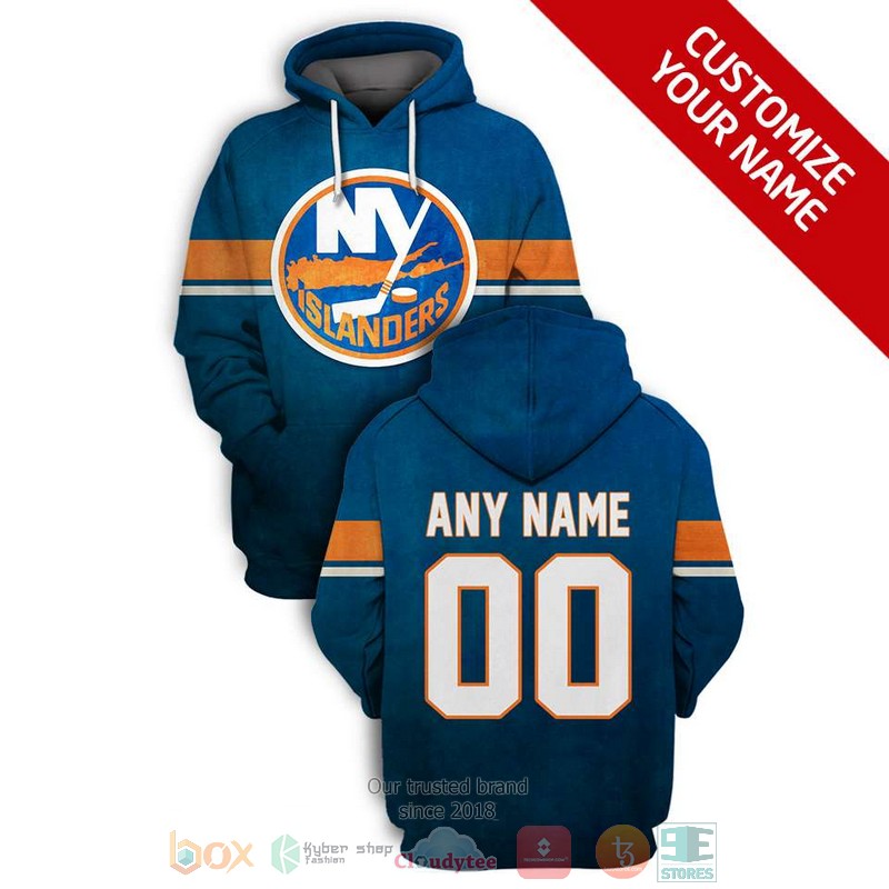 Personalized_New_York_Islanders_NHL_custom_blue_3D_shirt_hoodie