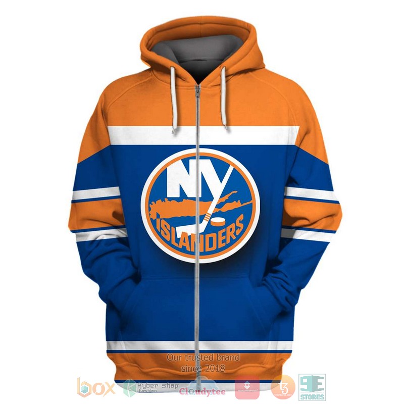 Personalized_New_York_Islanders_NHL_orange_blue_custom_3D_shirt_hoodie_1