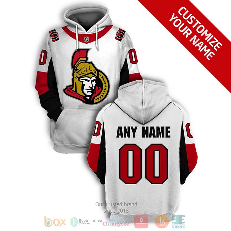 Personalized_Ottawa_Senators_NHL_white_red_custom_3D_shirt_hoodie