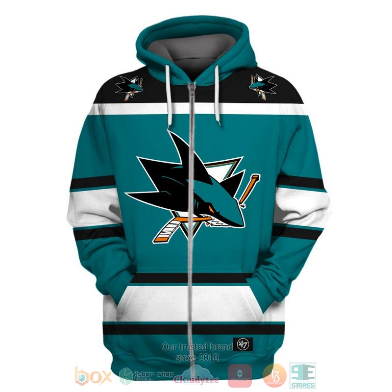 Personalized_San_Jose_Sharks_NHL_Pacific_Sea_Teal_custom_3D_shirt_hoodie