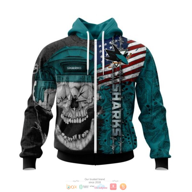 Personalized_San_Jose_Sharks_Skull_Concept_3d_shirt_hoodie_1