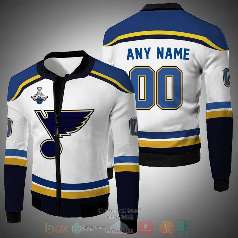 Personalized_St_Louis_Blues_NHL_white_custom_Bomber_Jacket_1