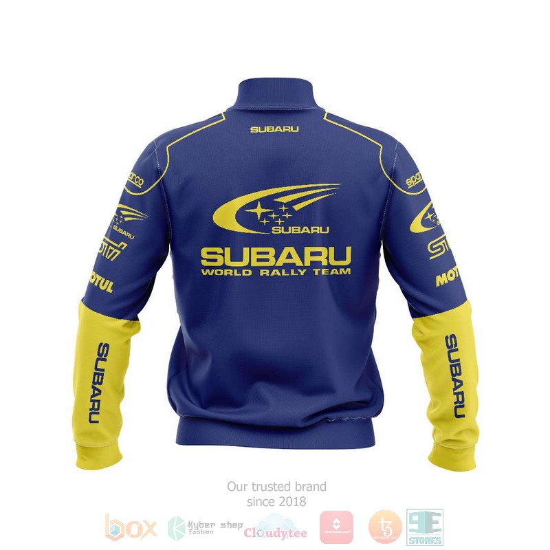 Personalized_Subaru_World_Rally_Team_blue_yellow_custom_Bomber_Jacket_1