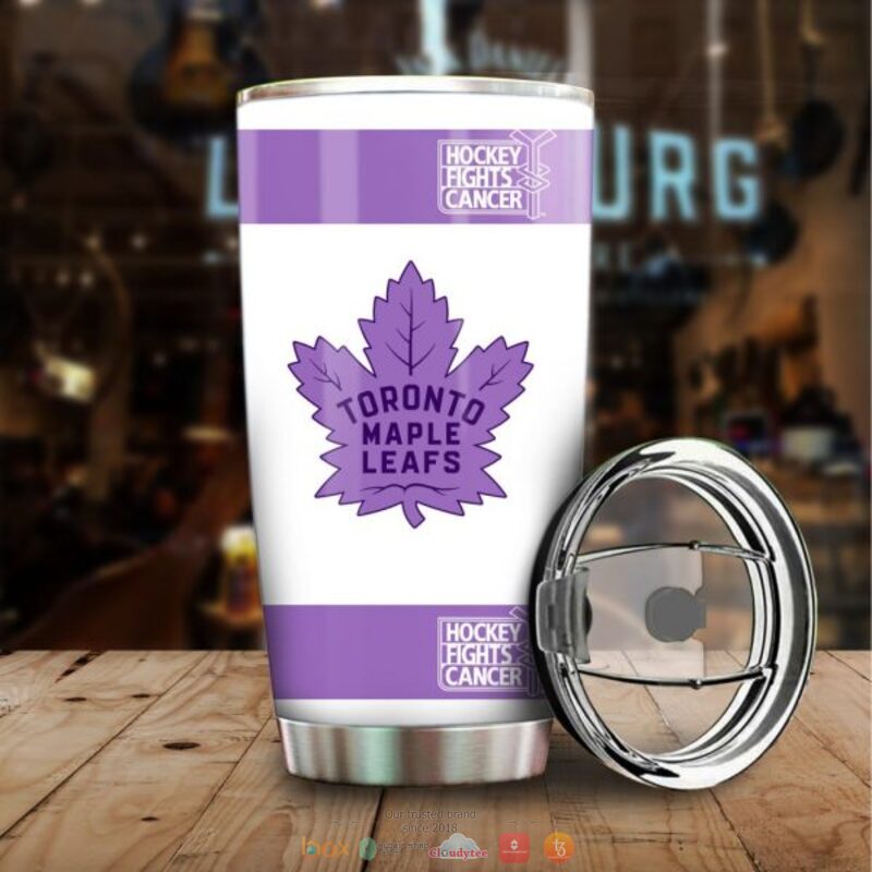 Personalized_Toronto_Maple_Leafs_Fights_Cancer_Concept_Tumbler