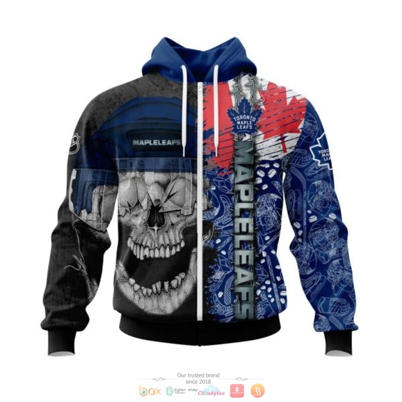 Personalized_Toronto_Maple_Leafs_Skull_Concept_3d_shirt_hoodie_1