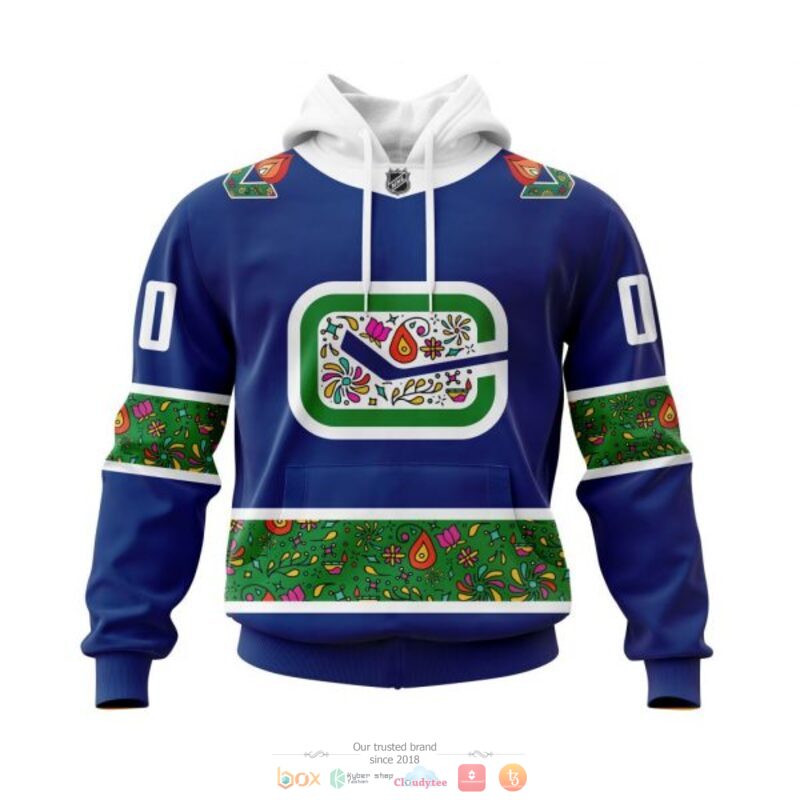 Personalized_Vancouver_Canucks_NHL_Celebrate_Diwali_blue_custom_3D_shirt_hoodie
