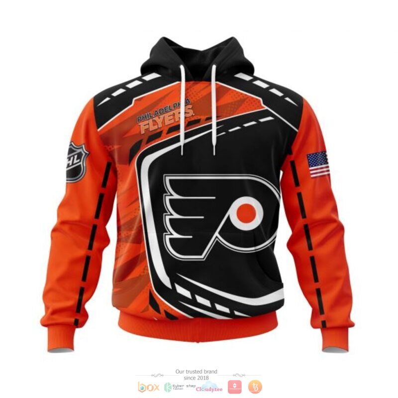 Philadelphia_Flyers_NHL_black_orange_3D_shirt_hoodie