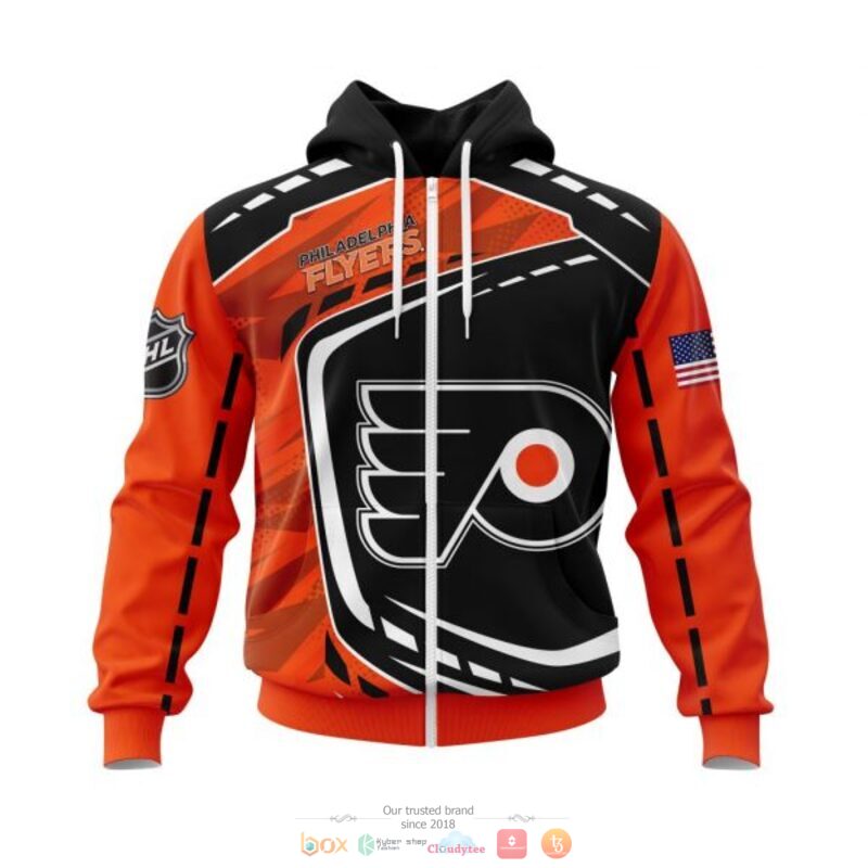 Philadelphia_Flyers_NHL_black_orange_3D_shirt_hoodie_1