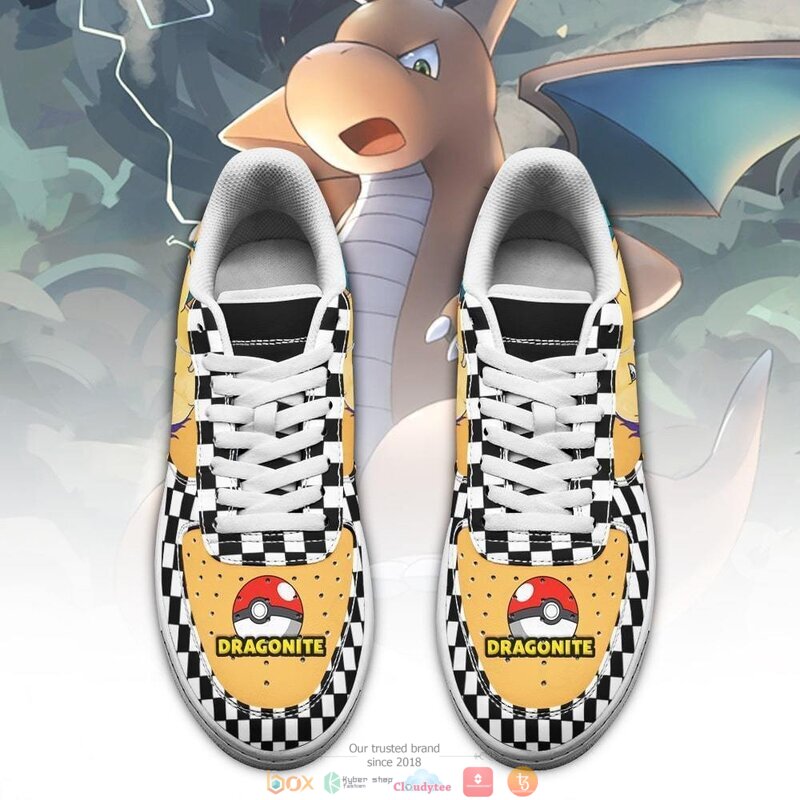 Poke_Dragonite_Checkerboard_Pokemon_Nike_Air_Force_shoes_1