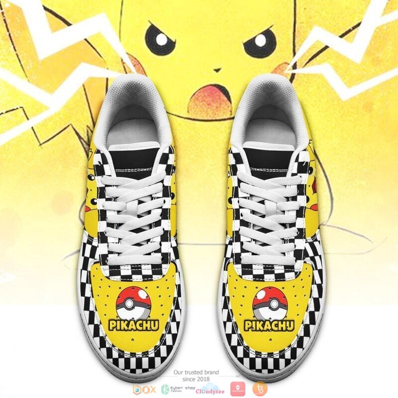 Poke_Pikachu_Checkerboard_Pokemon_Nike_Air_Force_shoes_1