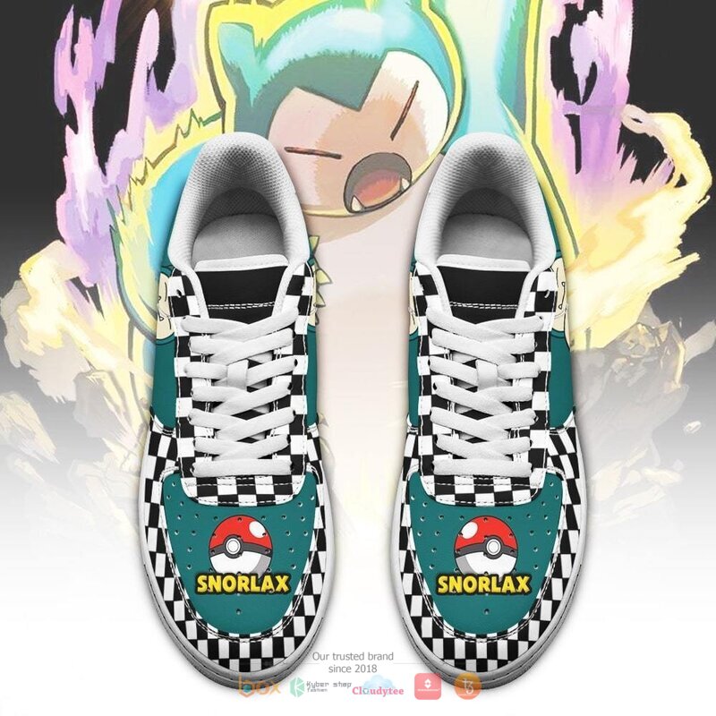 Poke_Snorlax_Checkerboard_Pokemon_Nike_Air_Force_shoes_1