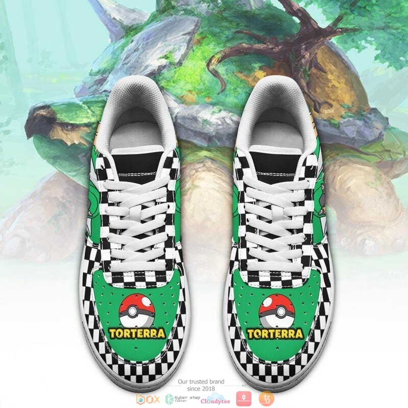 Poke_Torterra_Checkerboard_Pokemon_Nike_Air_Force_shoes_1