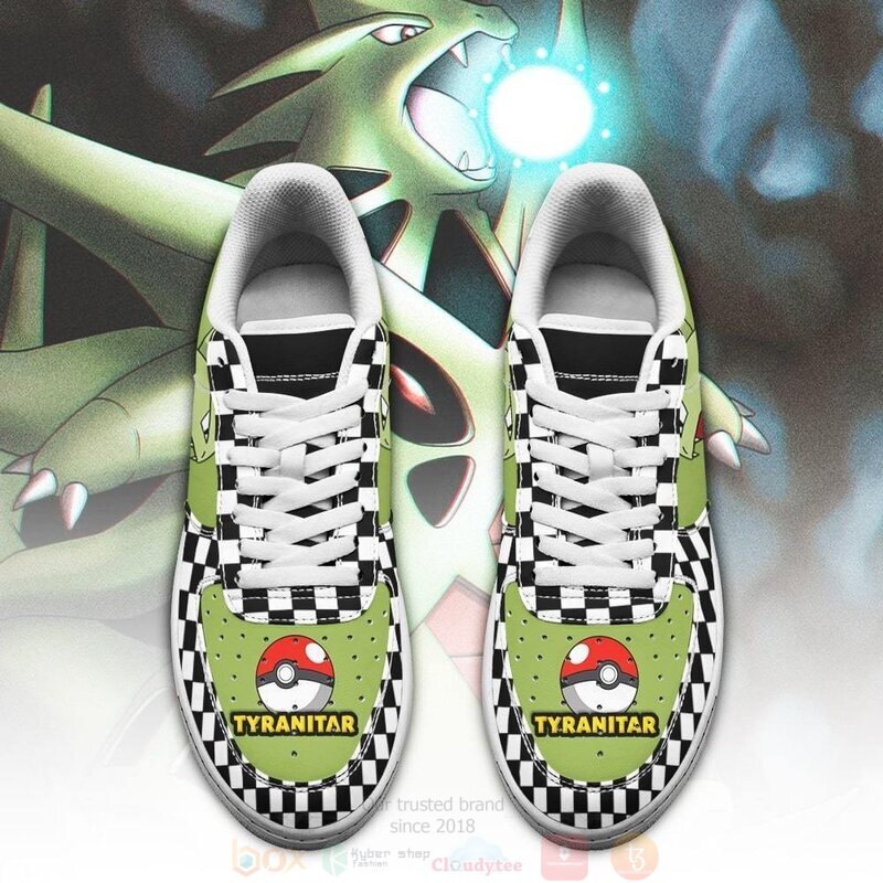 Poke_Tyranitar_Checkerboard_Pokemon_Nike_Air_Force_Shoes_1