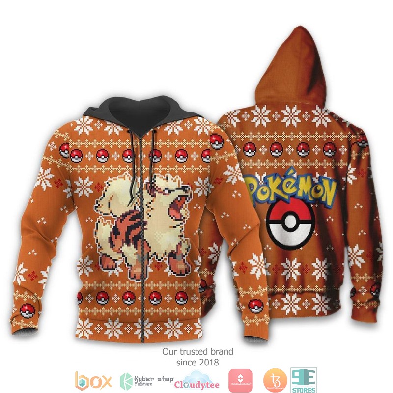 Pokemon_Arcanine_Xmas_3d_shirt_hoodie_1