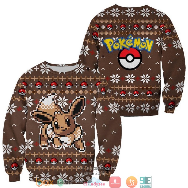 Pokemon_Eevee_Xmas_3d_shirt_hoodie